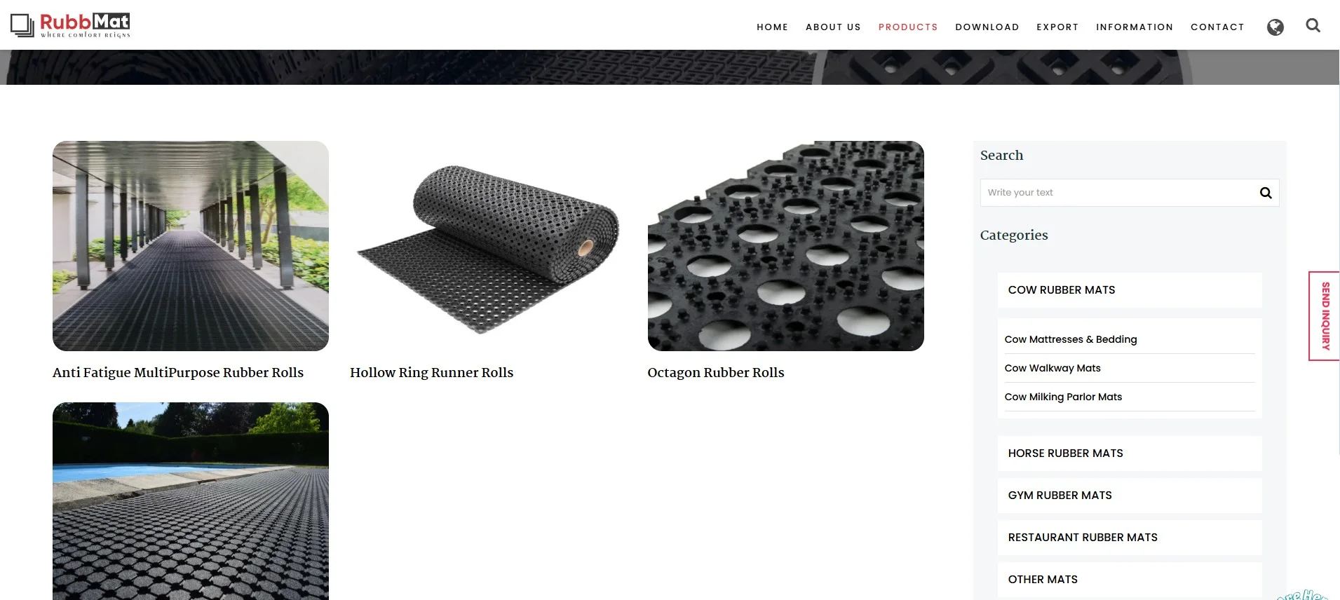 Rubbmat – Your Trusted Rubber Rolls Manufacturer and Exporter