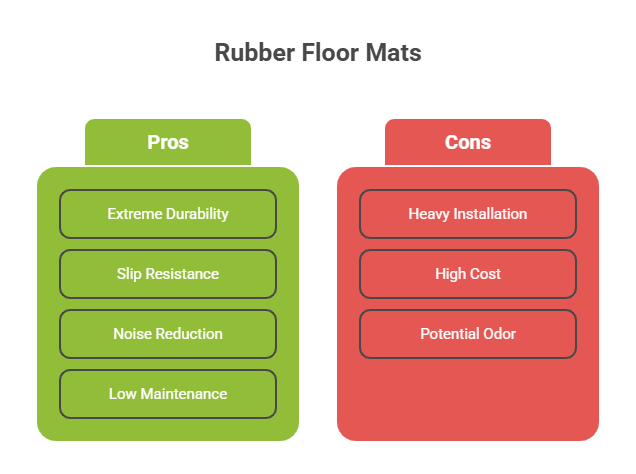 Pros and Cons of Rubber Floor Mats