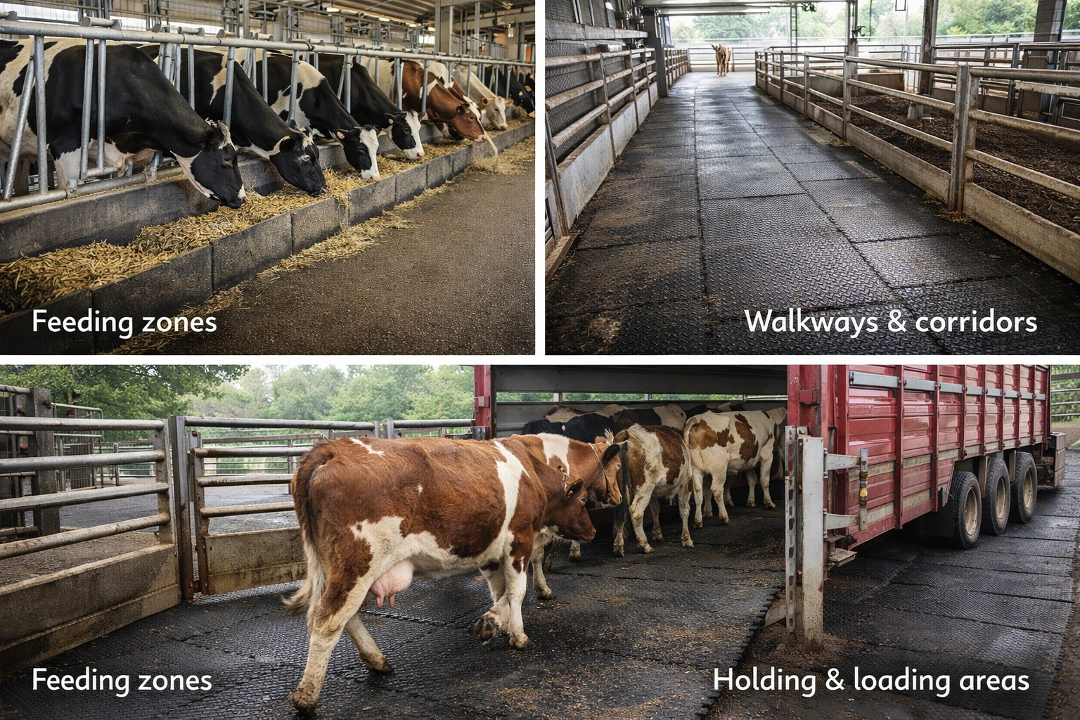 Heavy Duty Rubber Floor Matting for High-Traffic Farm Areas