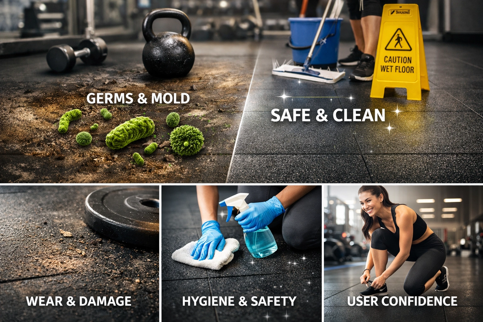 Why Is Cleaning Rubber Flooring Essential for Gyms