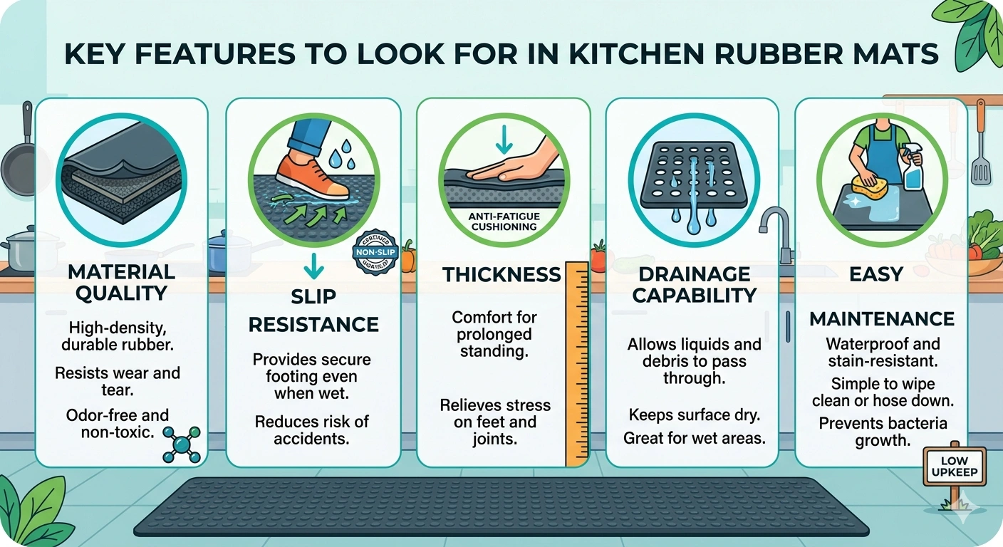 Best Anti-Fatigue Rubber Mats for Commercial Kitchens