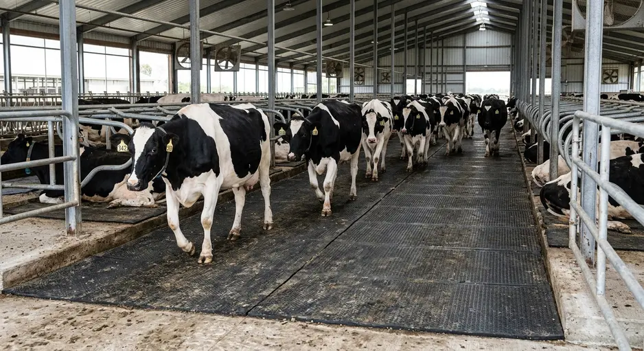 Cow Walkway Mats for Heavy-Traffic Dairy Floors