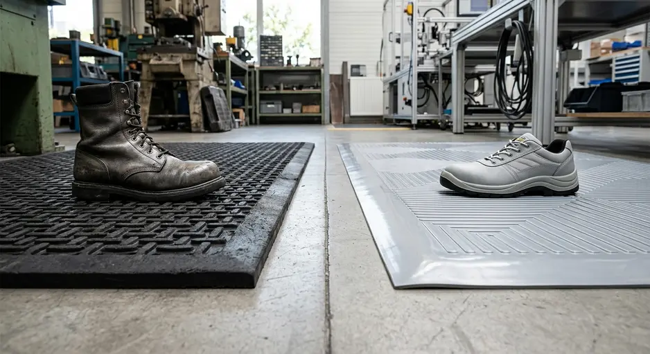 Industrial Rubber Mats vs PVC Mats: Key Differences