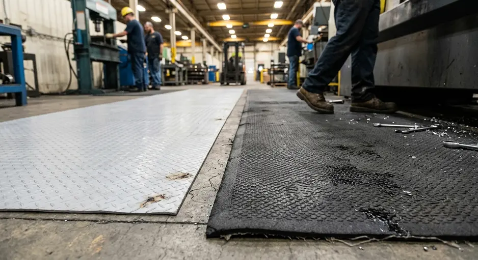 Industrial Rubber Mats vs PVC Mats: Key Differences