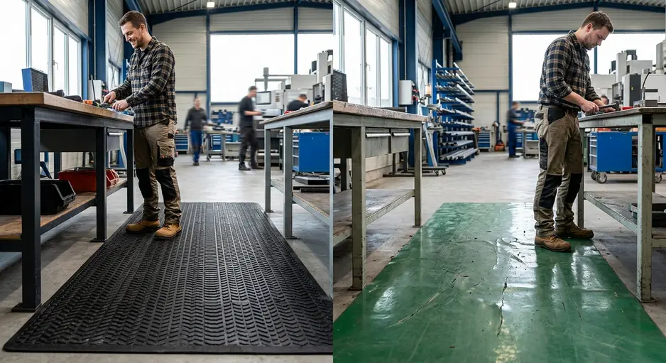 Industrial Rubber Mats vs PVC Mats: Key Differences